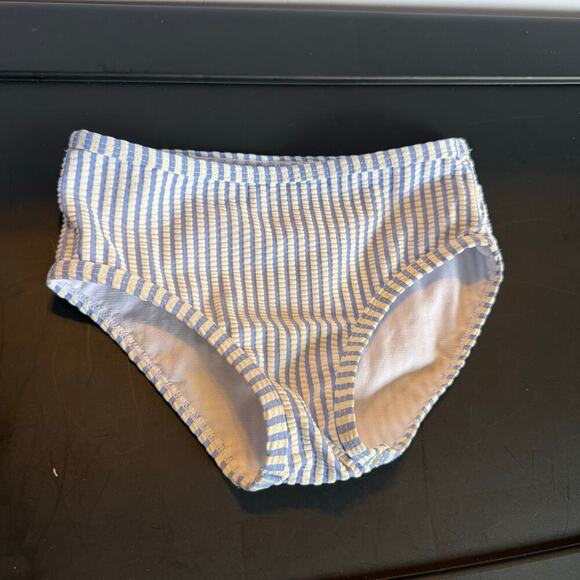 Ruffle Butts Girls 3T Floral Rash Guard Swimsuit Set with Striped Ruffle Bottoms - Picture 6 of 10